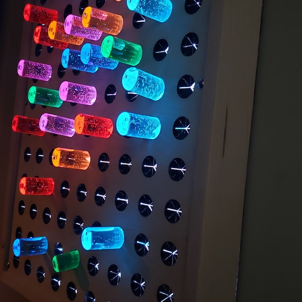 Sensory Light Peg Board Giant Bright Lite Peg board with Giant Colored Light Pegs Giant sensory light box