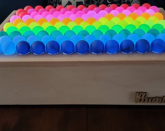 Beautiful Sensory Light Box from Sensory Crafters with Giant Light Peg Board -LED Sensory Light Table - Giant Lite bright Sand Tray Sandbox