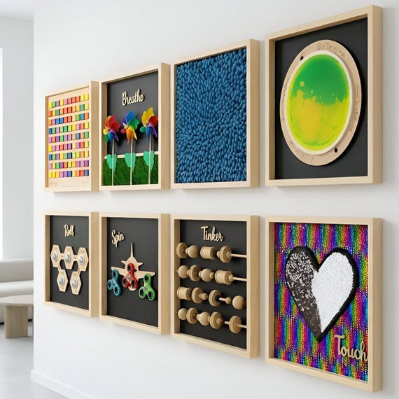 Sensory Wall Panels, Sensory toys, Sensory Boardsl, Sensory Toys for Autism, Alzheimer's,...
