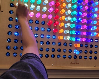 Giant Brite Light LED Pegboard | Sensory Crafters Lite-Brite Inspired Colorful Play for Adults & Children