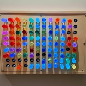 Wall-Mountable Giant Light Peg Board - A Jumbo-Sized Take on a Classic (Giant bright light LED Pegboard, Giant Brite Lite Wall  Pegboard)