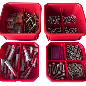 Sorteerdozen (voor Milwaukee PACKOUT Slim &Compact Organiser) Organizer Compartimenten Tray Inserts Dozen Dozen Lagere Divider Sorteerdoos