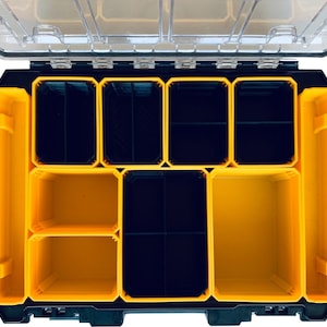 Sight Boxes Set van 5 (voor DeWalt TSTAK / Stanley ProStack) Nesting Sorteerbekers Bakken Dozen