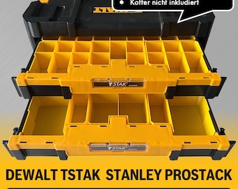 9-piece storage box set (for DeWalt TSTAK drawers / Stanley ProStack) Nesting Sorting Cups Bins Boxes Drawer