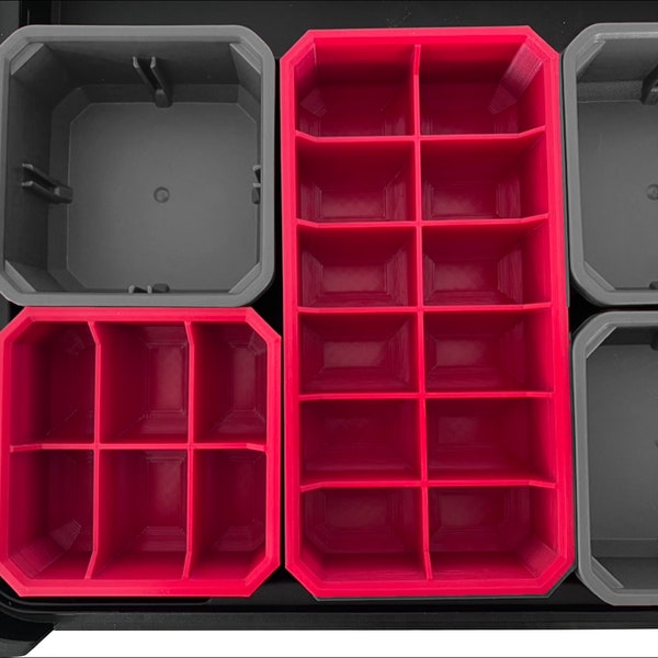 Boîtes de tri (pour Milwaukee PACKOUT Slim & Compact Organiser) Organisateur Compartiments Compartiment Inserts Boîtes Case Bottom Divider Sorting Box