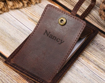 Leather Luggage Tags Personalized, Custom Gift Luggage Tag for Men, Bag Tags, Wedding Travel Accessory Gift, Bridal Shower Gift