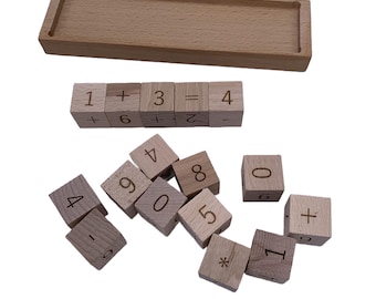 Number cube set - Playful arithmetic and creative presentation
