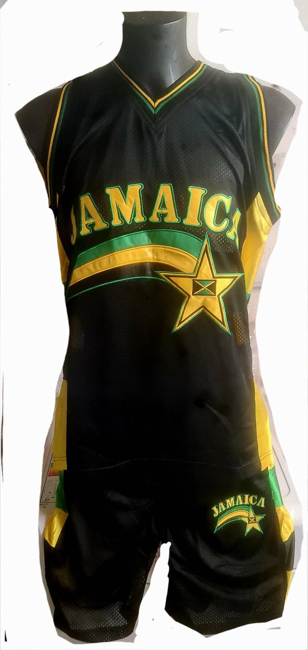 Basketball Jersey Jamaica Short Mesh Set Jamaica Reggae Suit Etsy