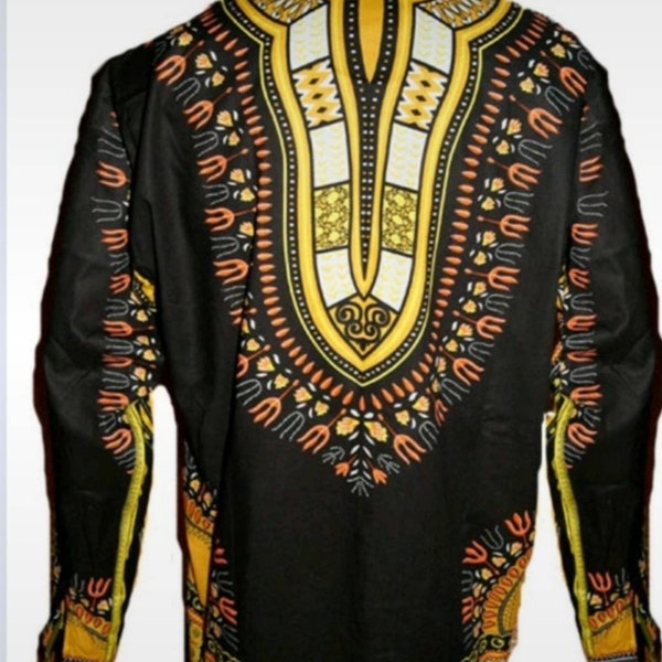 Chemise wax dashiki afrique african shirt africa