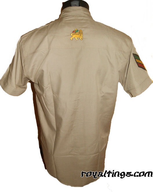 JAH TRIBE レディースREGGAE  ライオン刺繍ポロシャツ/BROWN LION Rasta Jacket Reggae Lion of Judah Bob Marley – Jah Star