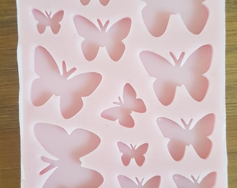Handmade Small Butterfly Silicone Mould, Wax Melt Resin Ice Baking Mold