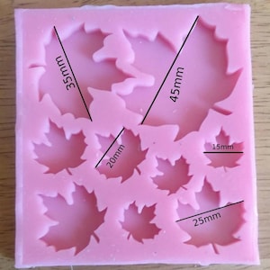 Molde de silicona hecho a mano con forma de hoja de arce para hornear, herramientas para decorar pasteles, magdalenas, fondant, molde de arcilla para chocolate y dulces