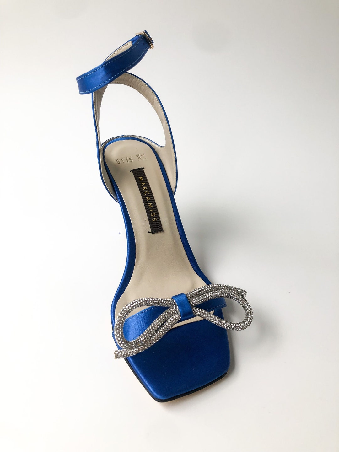 navy blue ankle strap shoes