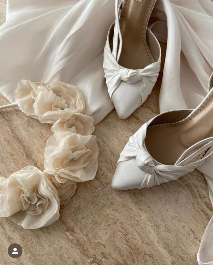 Satin shoes sale