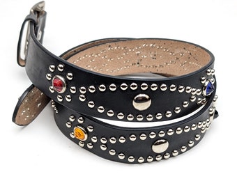 Handemade Studded Belt Western Size Order Mens Belt Black Handemade Studded Belt Western Size Order Mens Belt Black