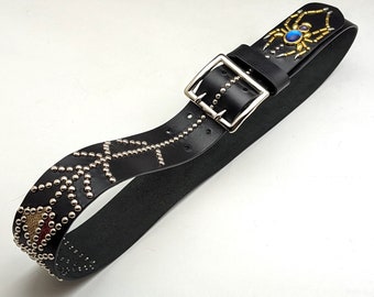 小物 LW SPIDER STUDS LEADER BELT (Black) 小物 LW SPIDER STUDS LEADER BELT (Black) 小物 LW SPIDER