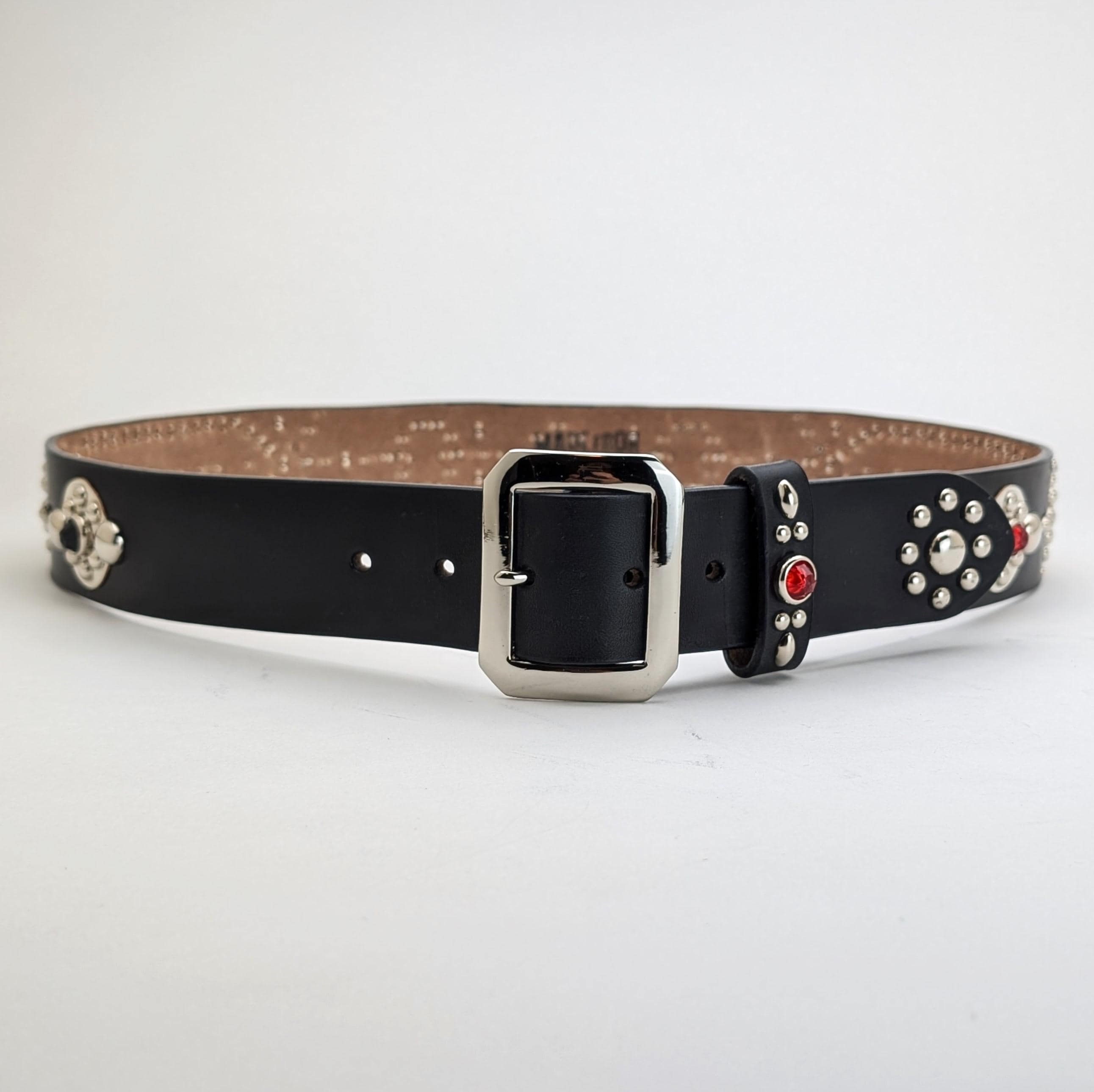 Handmade Studded Leather Belt Western Style No9 Size Order
