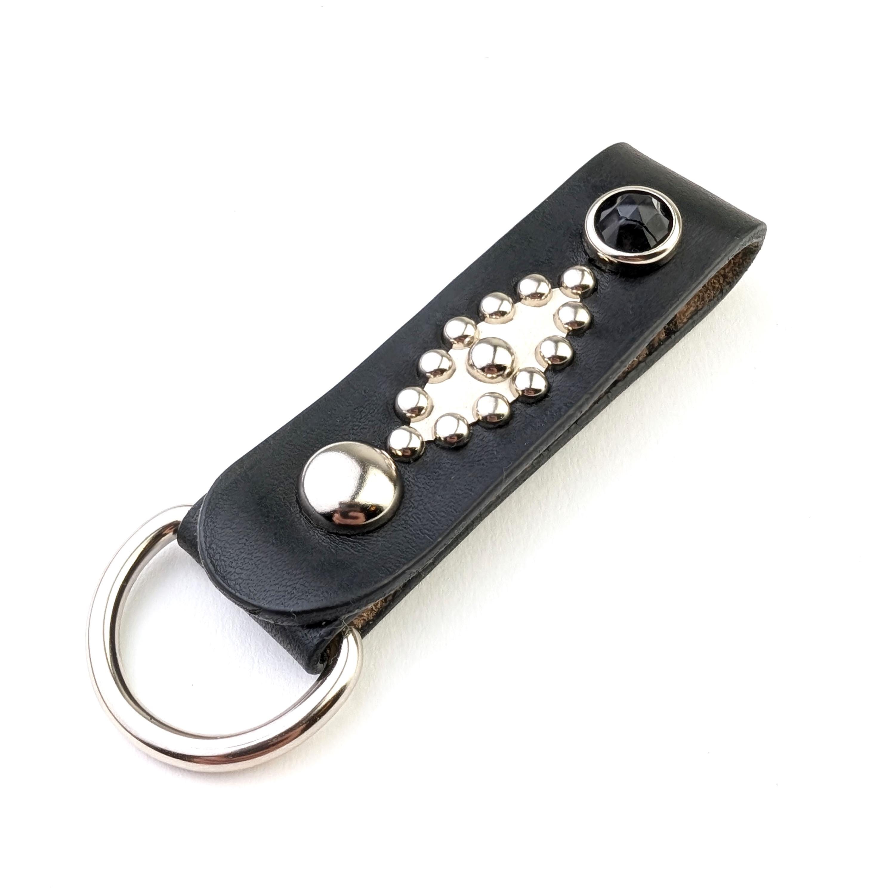 ●AAKAM● 25SS Flower Studded Leather Keyring il_340x270.6328290165_5816.jpg