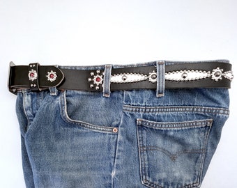 styles　ベルトオーダーメイド Amazon.com: FCKJXSPYXSM Punk Rock Leather Belts Fashion