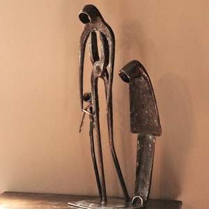 PALÄSTINENSISCHER EXODUS. Metallskulptur von Dee-T