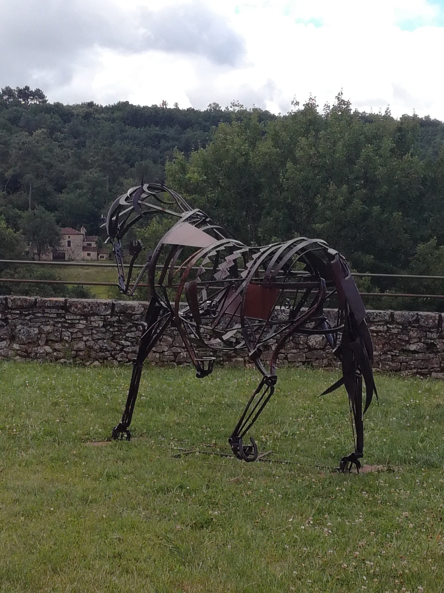 Cheval mnature fgurne collecton anmaux métal fat à la man par