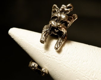 Yorkshire Terrier Ring - Dog Ring • Animal Jewelry • Statement Ring • Chunky Ring • Dog Lover • Nature • Dog Head •  Adjustable • QD126