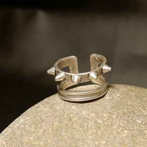THORN RING - Rings For Woman • Handmade • Gothic Ring • Chunky Ring • Collar Ring •  Engraved Ring • Fashion Ring • Adjustable • QD118