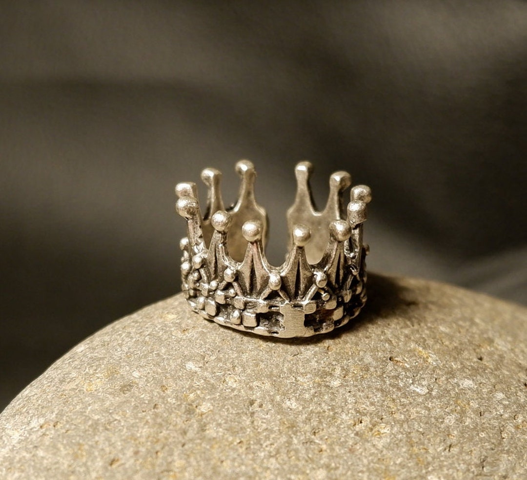 KING CROWN RING Royal Ring Unique Empire Ring Imperial Etsy