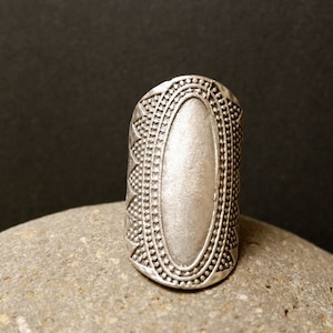 Gegraveerde boho-ring: verstelbaar sterlingzilver verguld messing