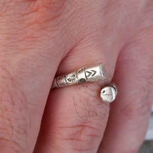 Bague batte de baseball : bijoux de sport ajustables en plaqué argent sterling