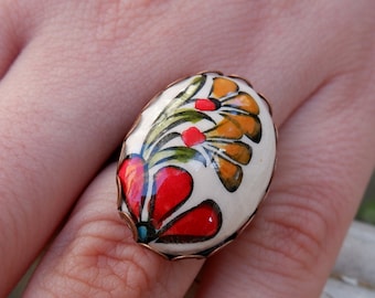 Hand Painted Rings - Etsy