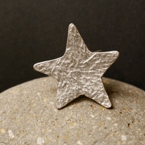 BOHO STAR RING - Ringe für Frauen • Handgemacht • Schlichter Ring • Chunky Ring • Stern Ring • Ring mit Gravur • Einstellbar • QD65