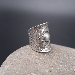 SPOON BEAD RING - Handmade Ring •  Statement Ring • Wrap Ring • Spoon Ring for Women • Minimalist • Adjustable • Vintage Ring • QD337