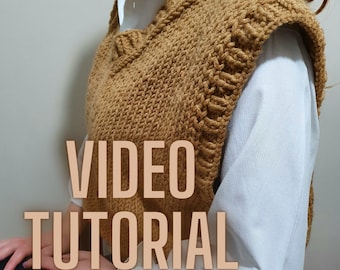 Strickanleitung Video Tutorial: V-Neck Digital Pattern