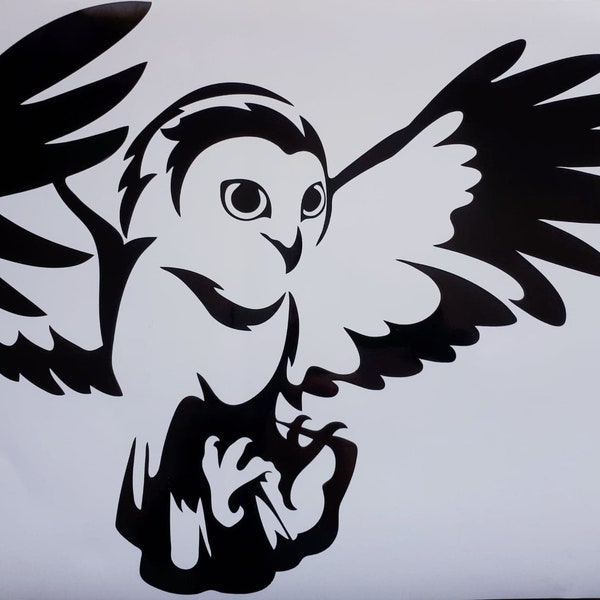 owl vinyl decal decor car van bonnet vinyl side sticker hood vinyl graphic sign motorhome campervan wall art