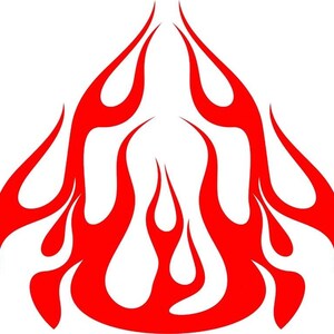 Flame decal svg -  Italia