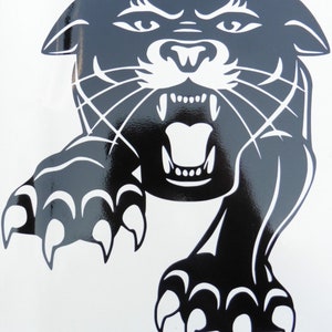 panther head claws puma car bonnet side sticker vinyl decal wall art  hood vinyl graphic window door body panel van sign motorhome camper