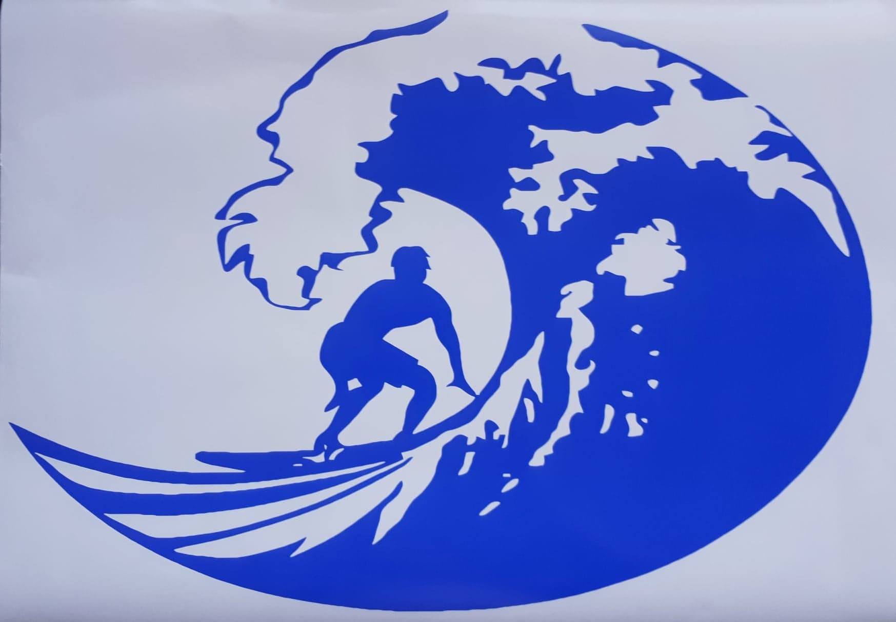 Yallingup Surf Sticker Surf Board Surfs up Surfing the Waves Vinyl Decal Graphic Sticker Sign ...