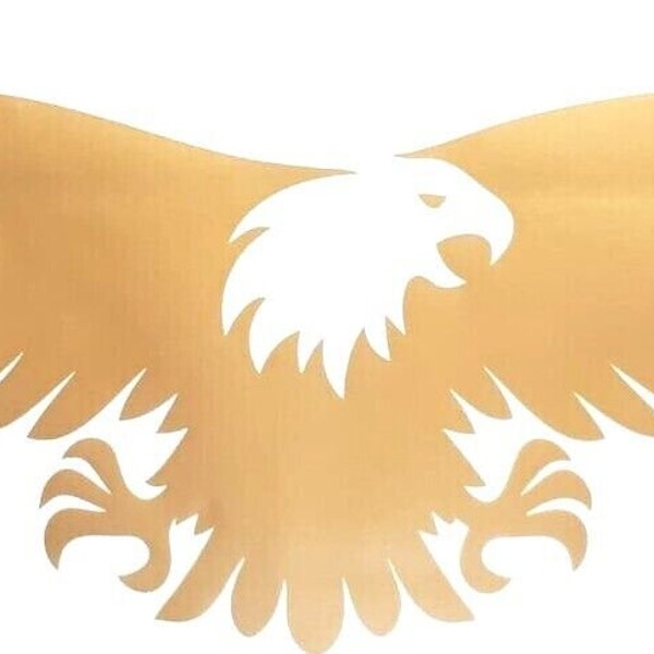 large 36 x 11 golden hawk eagle vinyl car bonnet side sticker decal wall art animal safari graphic silhouette van lorry motorhome campervan