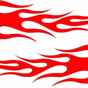 pair car flames decals car bonnet side stickers decal wall art decal vinyl graphic door body panel van sign rally flames racing flames