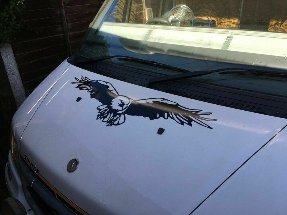 Adesivi Aquila Per Auto E Moto - 2 Pezzi, Materiale PET, 20x4.7 Cm - Foto 5