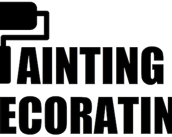 painting and decorating sign car van bonnet side decal graphic sticker signage painter advertising business shop window