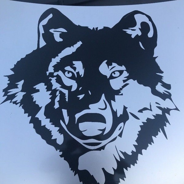 Large Wolf Decals Etsy UK