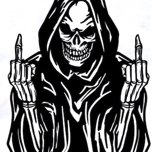 skull fingers car bonnet side sticker van vinyl graphic decal sign wall art door motorhome campervan racing rally stock car