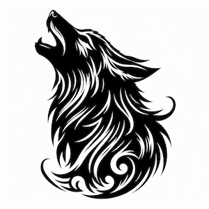 wolf head car van bonnet vinyl side sticker wall art hood vinyl graphic window door van sign motorhome campervan wolf decal wolf sticker