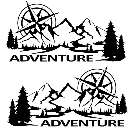 Mountain STICKER VINYL DECAL SUBI OUTDOORS CLIMBING ADVENTURE