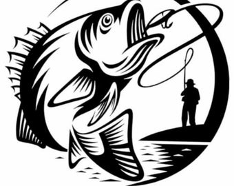 Kit Décalcomanie Bateau - Appât Brochet Vert - Poisson Bar - Vinyle États-Unis - NEUF