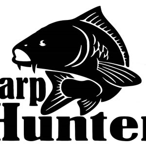 carp hunter decal sticker muur art decal motorkap vinyl zijsticker vinyl grafische venster campervan vissersboot campervan vissersboot decal sticker muur