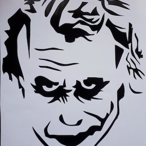 joker decal car bonnet side sticker van vinyl graphic decal sign joker wall art door