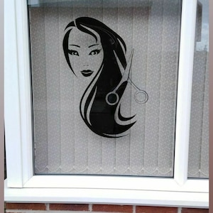 hair salon decal decor wall art decal window door vinyl graphic sticker hairdressers door advertising beauty salon shop sign